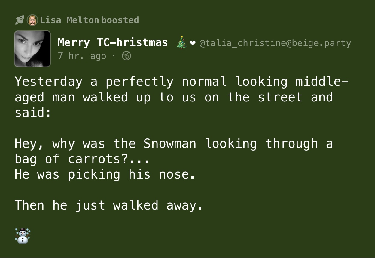 of course you wanted another Xmas dad joke!
